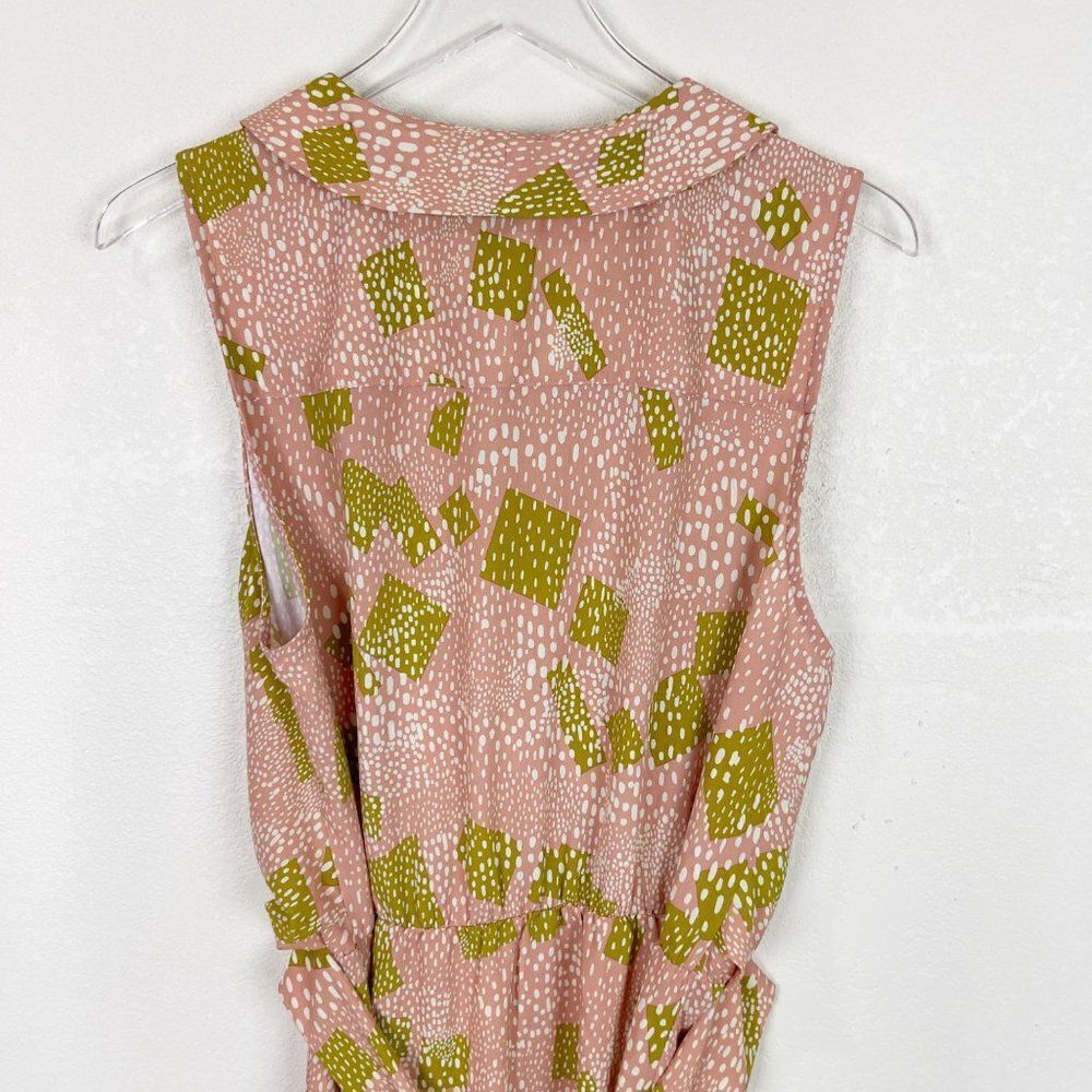 Ilse Jacobsen Midi Belted Wrap Printed Dress Size 14 - Picture 5 of 9